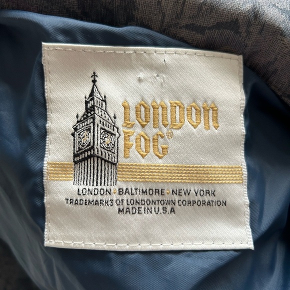 Vintage London Fog Trench Lined Long Coat Size 16 Regular - Picture 9 of 10